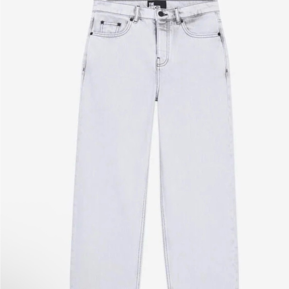 The Kooples Soft Gray Straight Leg Jeans